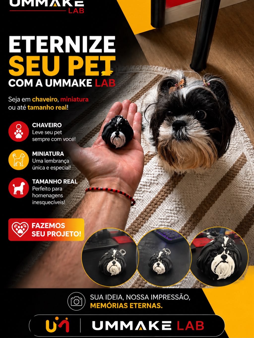 Eternize seu PET Chaveiro